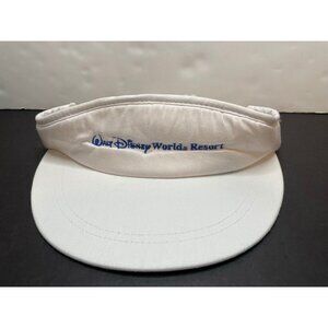 Disney World visor hat cap 7" strap back white